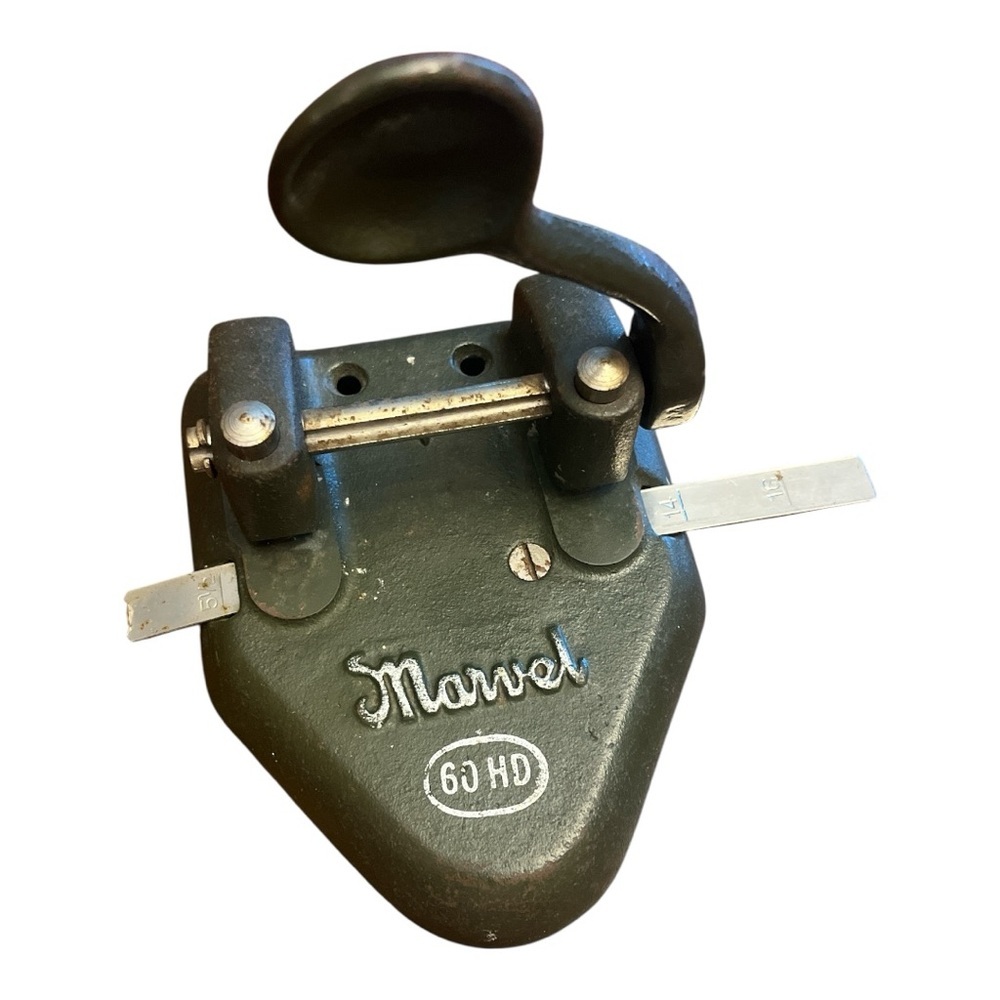 Vintage Marvel Black and Silver Hole Punch Super Cool 😎